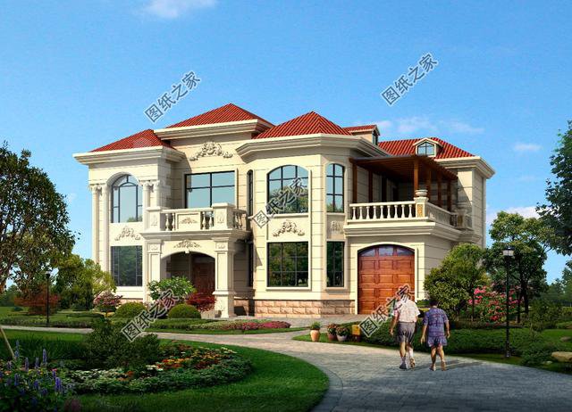 進深14米農村自建房戶型圖，外觀精致，舒適的布局，新房就選這樣