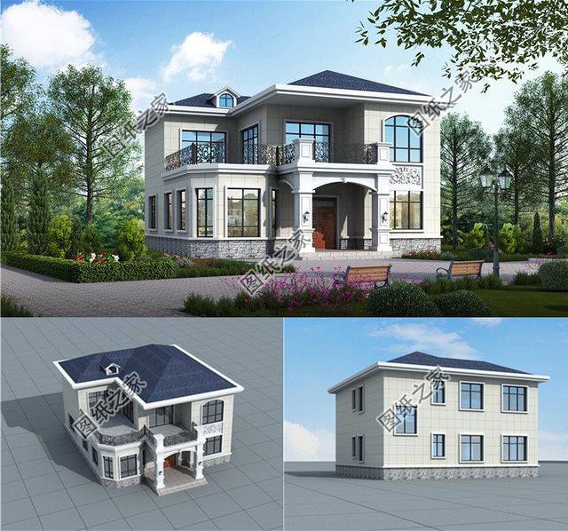 進深14米農村自建房戶型圖，外觀精致，舒適的布局，新房就選這樣