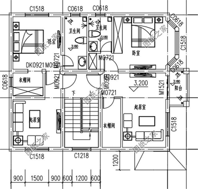 農村小戶型自建房設計圖，第3套進深8米，造價9萬