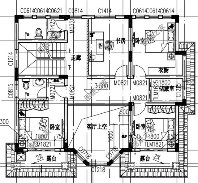 鄉下二層建房110平米別墅戶型圖，造價不到30萬，非常接地氣