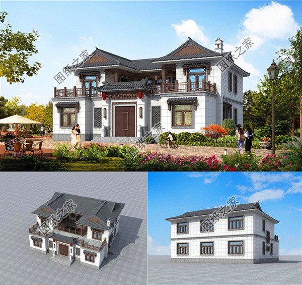 強烈推薦三款農村四合院設計圖，這樣的別墅在農村建一棟絕對有面子