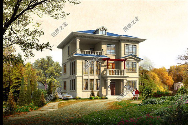 農村三層復式樓房設計圖，挑高客廳，公認的農村好戶型