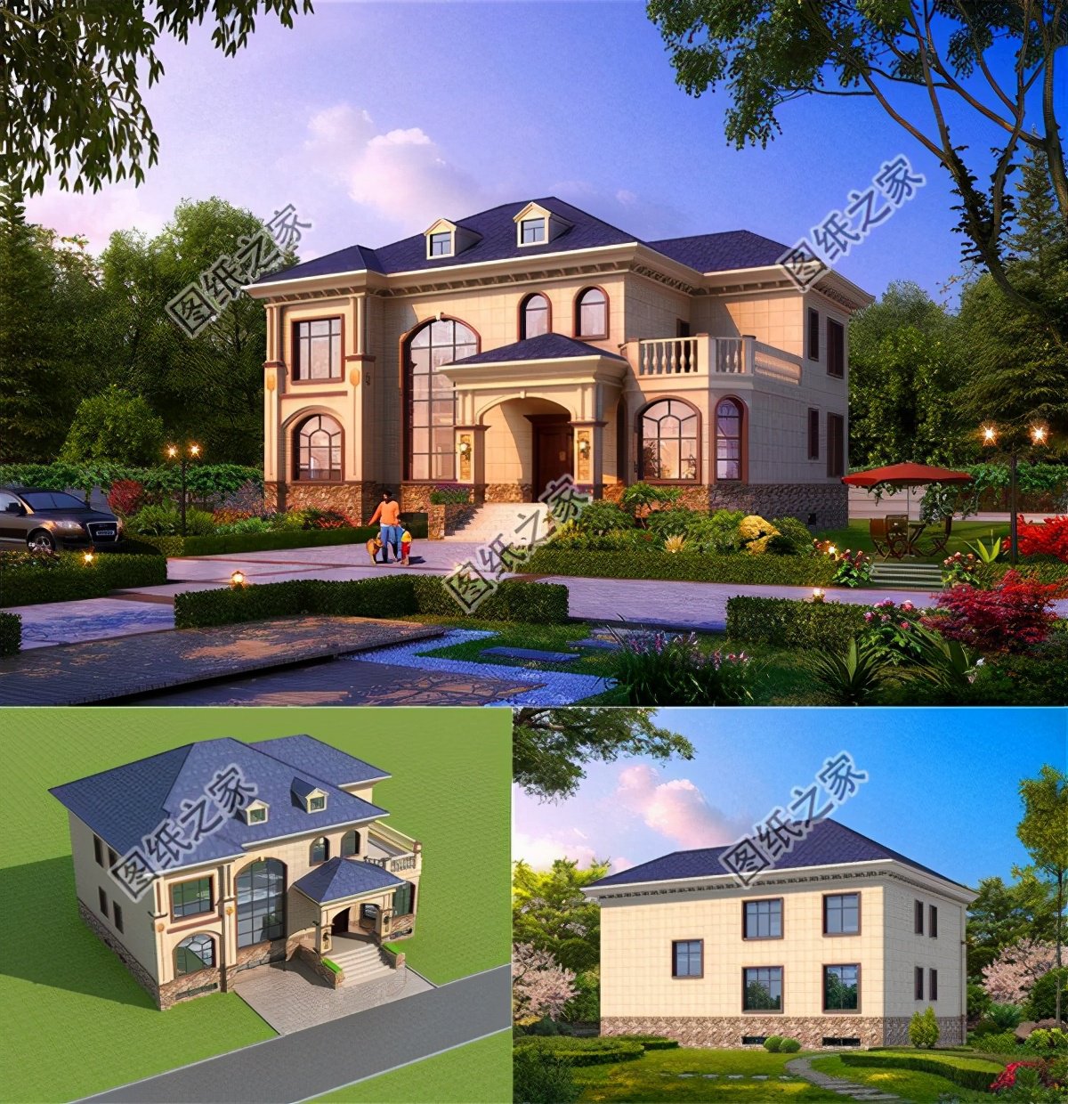 帶地下室二層樓設(shè)計圖，布局太實(shí)用了，朋友們還等什么呢