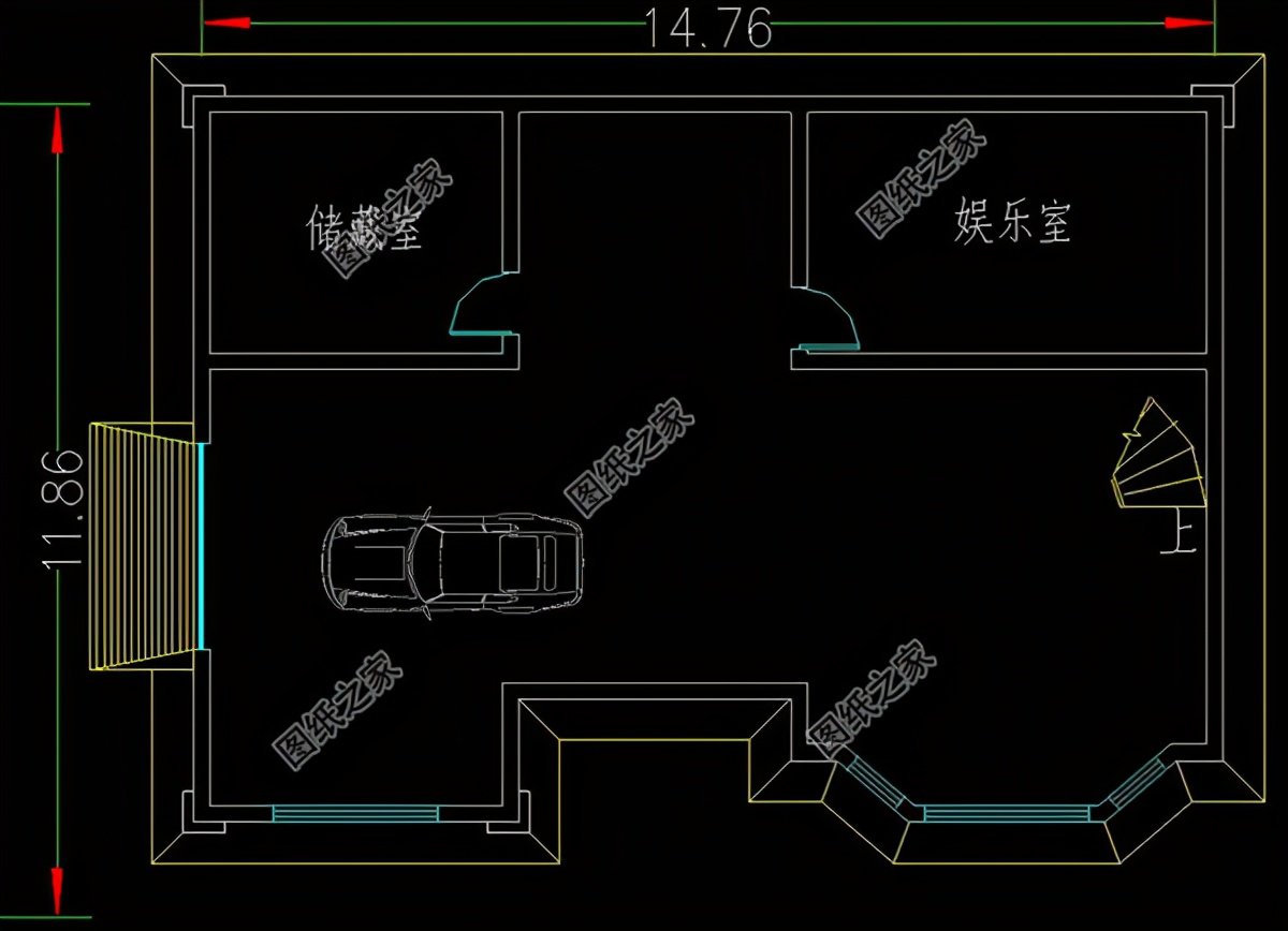 帶地下室二層樓設(shè)計圖，布局太實(shí)用了，朋友們還等什么呢