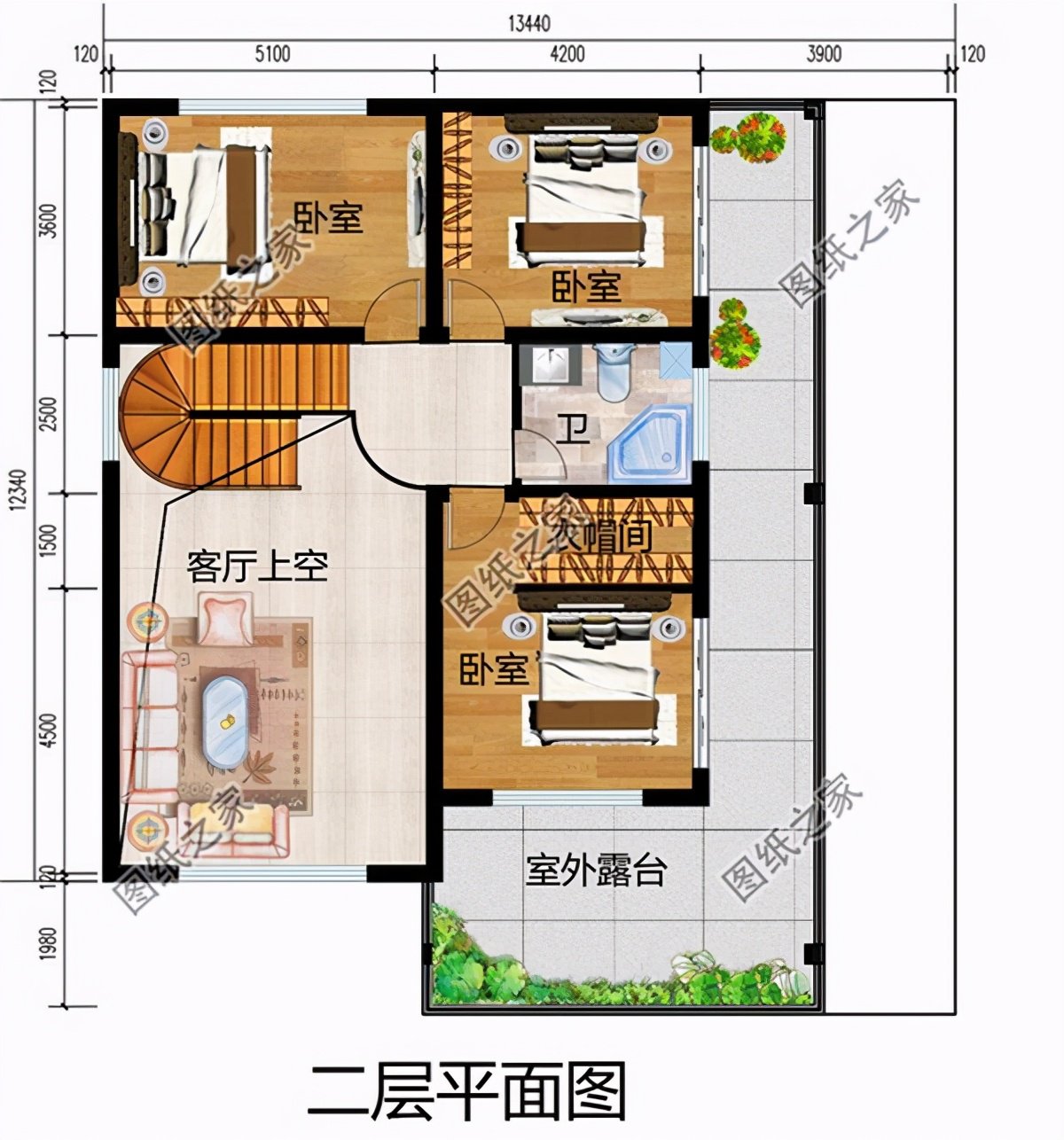 最受歡迎的戶型來啦，占地13x12米自建樓房設計圖，含全套施工圖