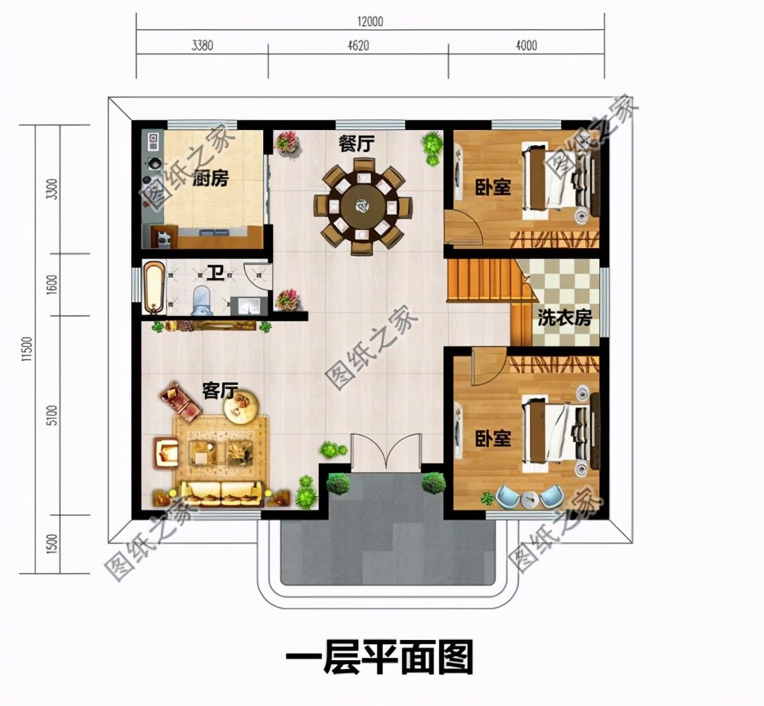 最受歡迎的戶型來啦，占地13x12米自建樓房設計圖，含全套施工圖