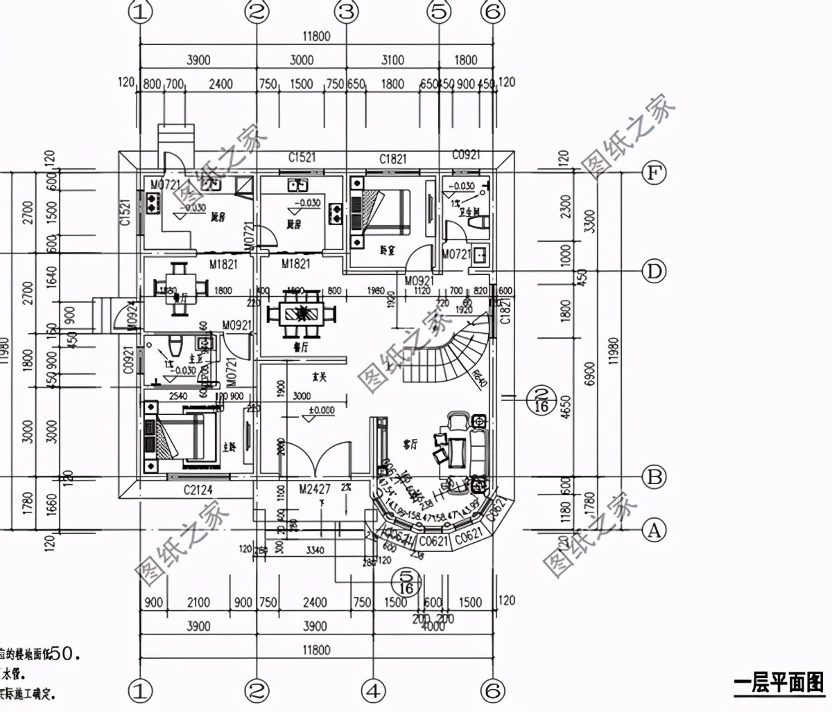 12米×12米建房設(shè)計圖，有露臺設(shè)計，農(nóng)村建房就蓋這樣的戶型