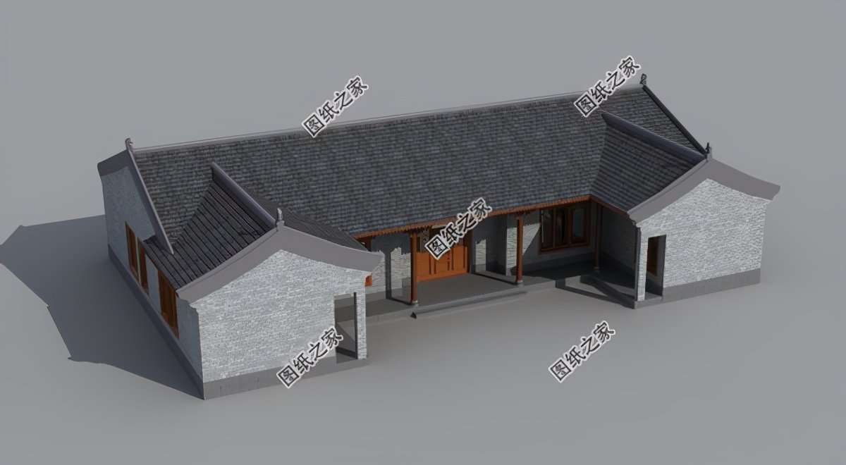 鄉村建的四合院一層設計，百萬豪宅的既視感，開啟一年好兆頭