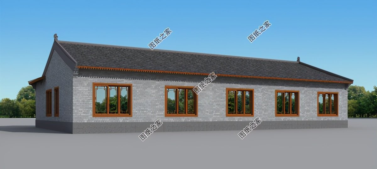 鄉村建的四合院一層設計，百萬豪宅的既視感，開啟一年好兆頭