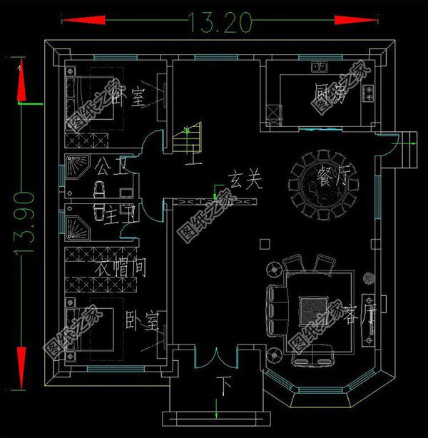 14米乘13米的農村樓房設計，造型美觀，村里看了都夸好