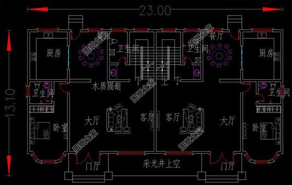 單戶三間的雙拼自建房，合力建雙拼別墅有顏又省錢，和和美美