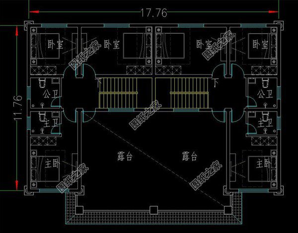 磚混結(jié)構(gòu)的雙拼自建房，建一棟大大方方， 那么多人要圖紙