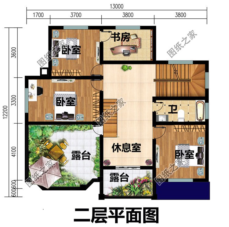 農村經典二層樓房設計圖