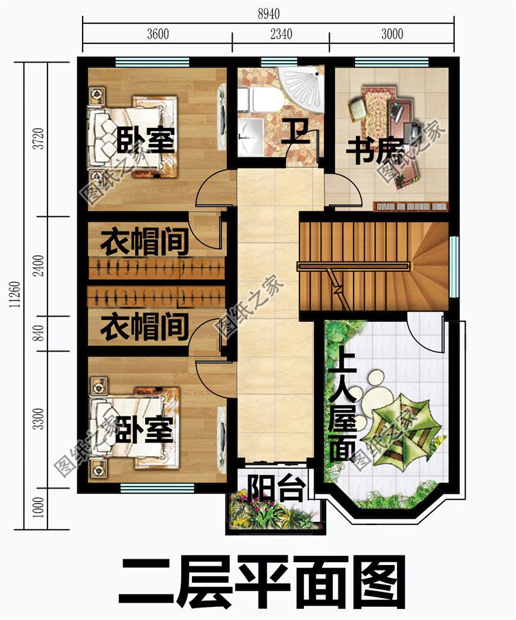 農村經典二層樓房設計圖