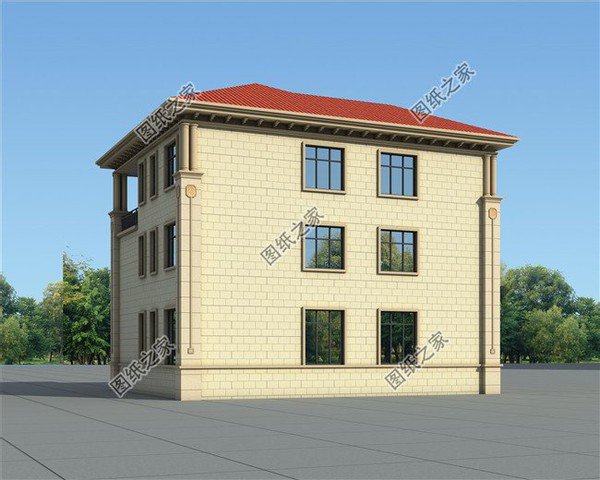 農村165平三層別墅戶型圖，品位提升，主體造價均不超過25萬