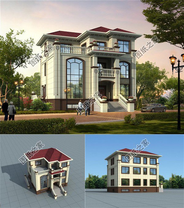 南方農(nóng)村三層半房屋設(shè)計(jì)圖，設(shè)計(jì)創(chuàng)經(jīng)典，是該享受生活了