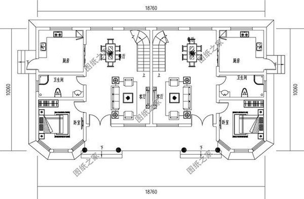 農村自建六開間的雙拼別墅，兄弟建房不能錯過，來看看