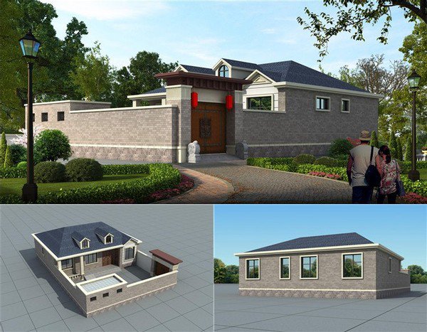 農(nóng)村精致小院的平房圖片，建完讓家人過上更好的生活