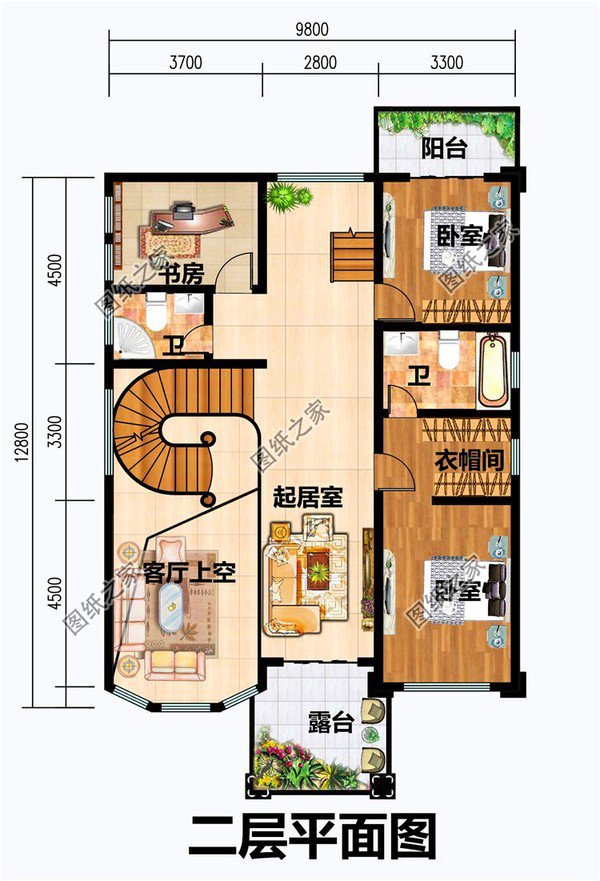 三套農村三層大別墅效果圖，高端大氣上檔次，不用百萬也可建