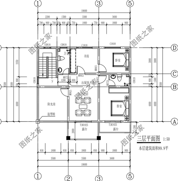 100平內(nèi)三層別墅設(shè)計(jì)圖，造價(jià)不高戶型實(shí)用，唾手可得