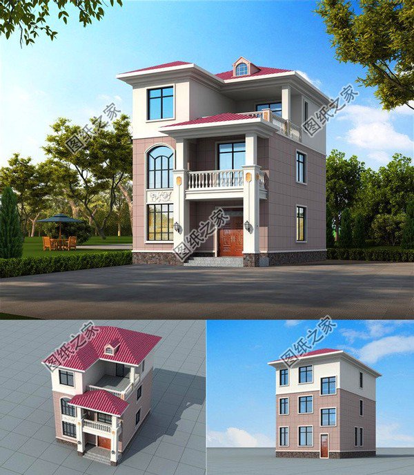 100平內(nèi)三層別墅設(shè)計(jì)圖，造價(jià)不高戶型實(shí)用，唾手可得