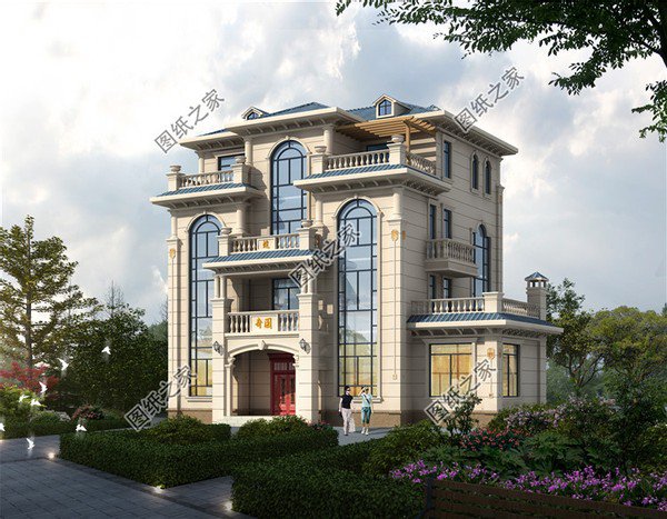 農村四層樓房外觀效果圖，豪華氣派，建好人人羨慕