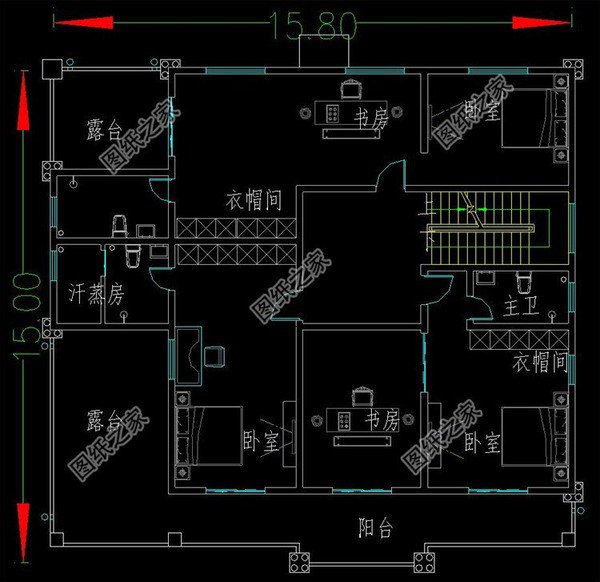 16米乘15米農村自建房設計圖，農村人人都在建，趕緊回村搞起來