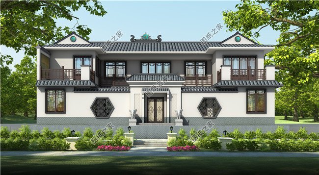 農村20萬四合院設計圖，青山綠水間，享受農村生活