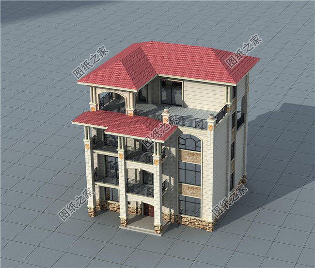 四層自建房平面設計圖，花一年完工很值啊！