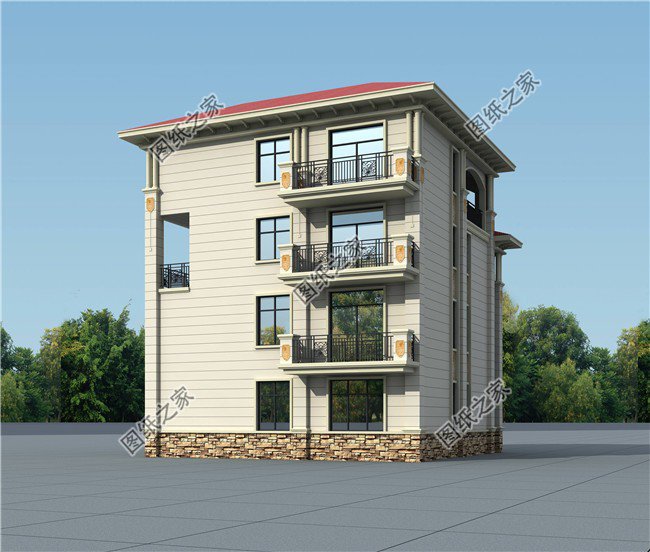 四層自建房平面設計圖，花一年完工很值啊！