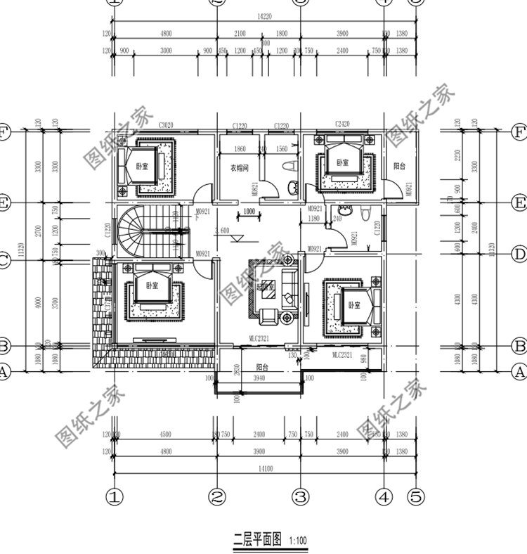 好看又簡單的二層樓房設計圖，還在等什么，聰明人早就收藏好圖紙了