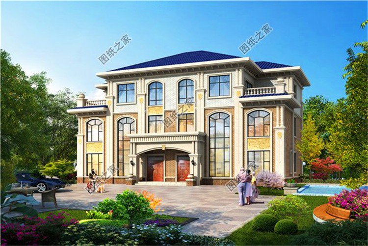 農(nóng)村兄弟雙拼戶(hù)型設(shè)計(jì)圖，適合兄弟一起建房，親戚看了都說(shuō)太漂亮