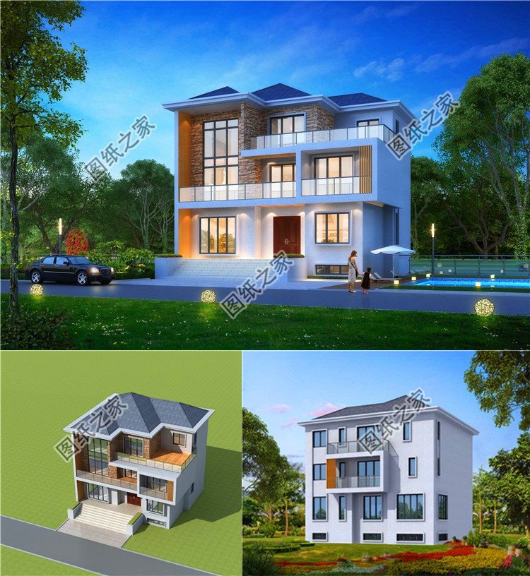 最流行的三層現代別墅圖片大全，每一款都很有看頭，看完記得收藏