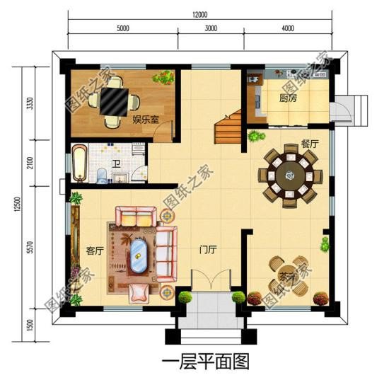 農村三層樓房戶型圖，戶型方正舒適，看完趕快收藏圖紙