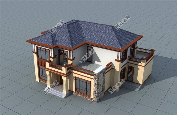 最新款二層樓房設計圖，外觀精致布局實用，第三套還帶地下室設計