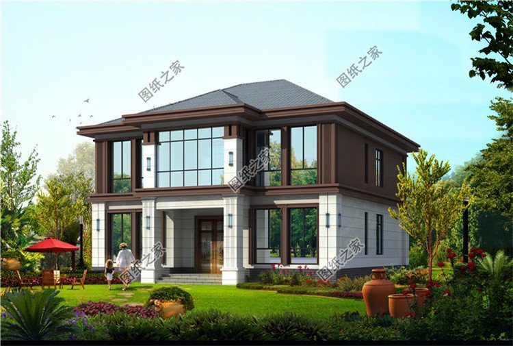 180平米左右二層樓房設計圖，超大戶型十分大氣，看了忍不住來一棟