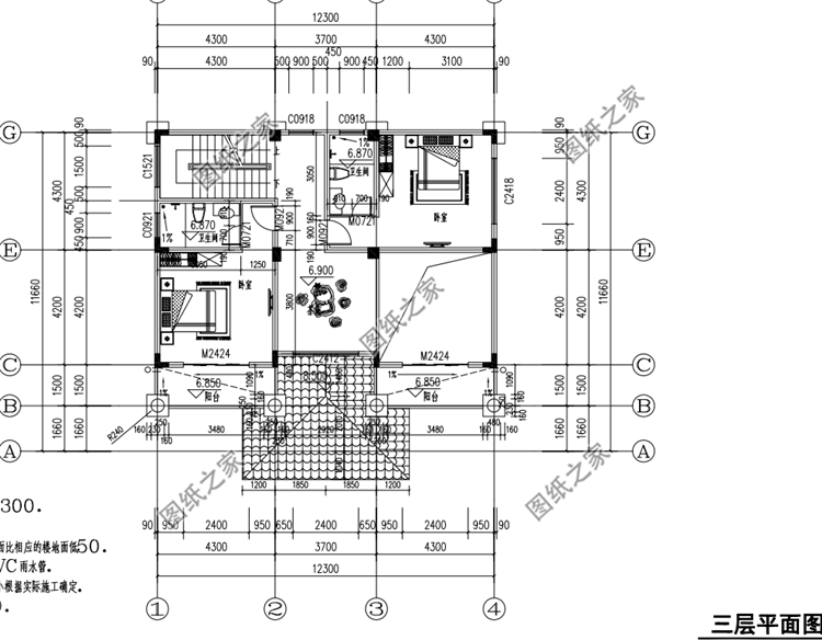 最新四層樓房設(shè)計(jì)圖，陽臺露臺全齊了，要建房趕快收藏圖紙