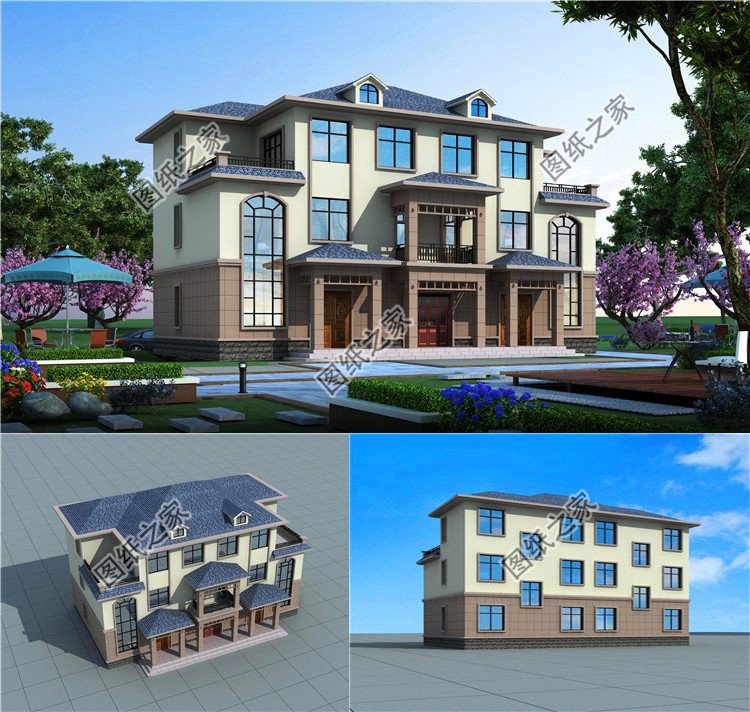 雙拼戶型設(shè)計(jì)圖，獨(dú)門獨(dú)戶，隱私性極高，大家覺得哪款戶型好？