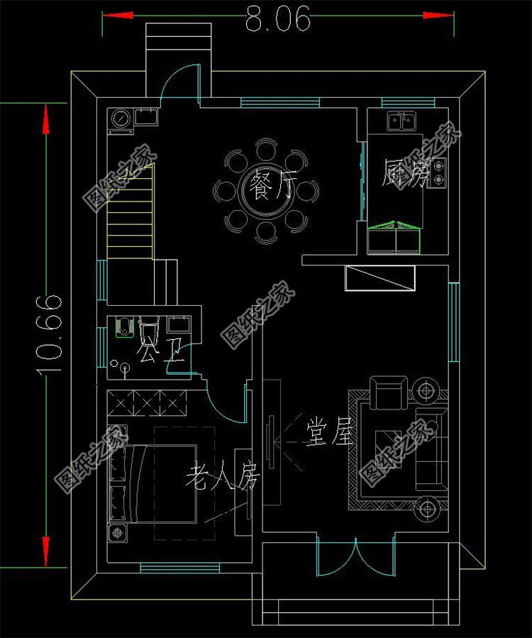 農村二間三層自建房圖，不怕限高和限制面積，好好看看吧