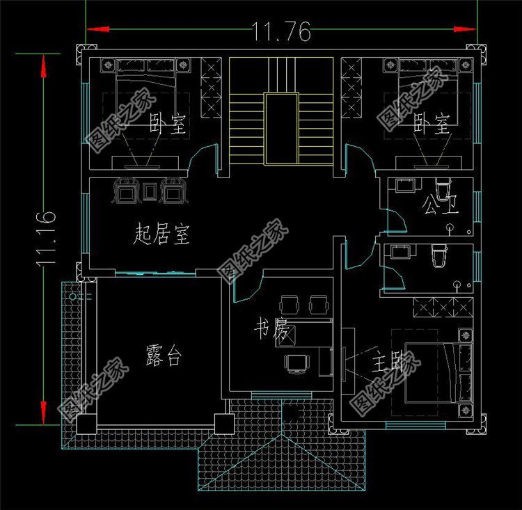 農村三層帶陽臺外觀圖，精致且大氣，回家享受慢生活吧！