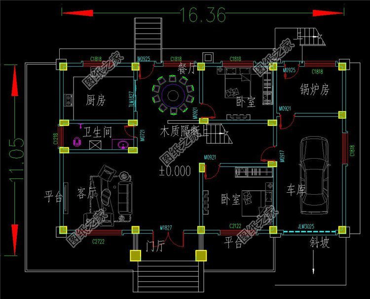二層自建房16x12米設計圖紙，多種風格，給家里人看看