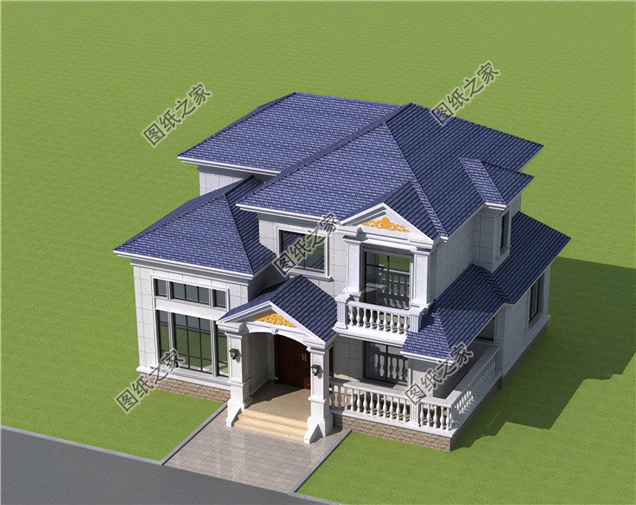 農村自建房設計圖二層在15萬內，難掩別樣風采，建好美出新境界