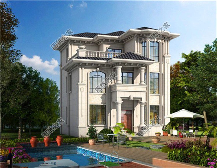 農村三層帶露臺別墅設計圖，這樣的房子來一棟走到哪都有底氣