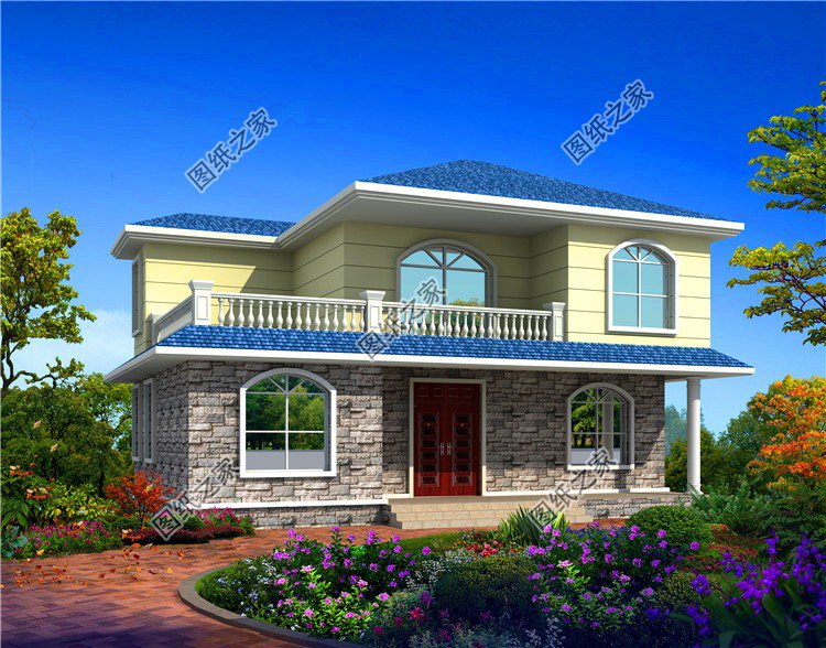 農(nóng)村建房二層樓房設(shè)計圖，布局寬敞大氣，顏值也是很過關(guān)