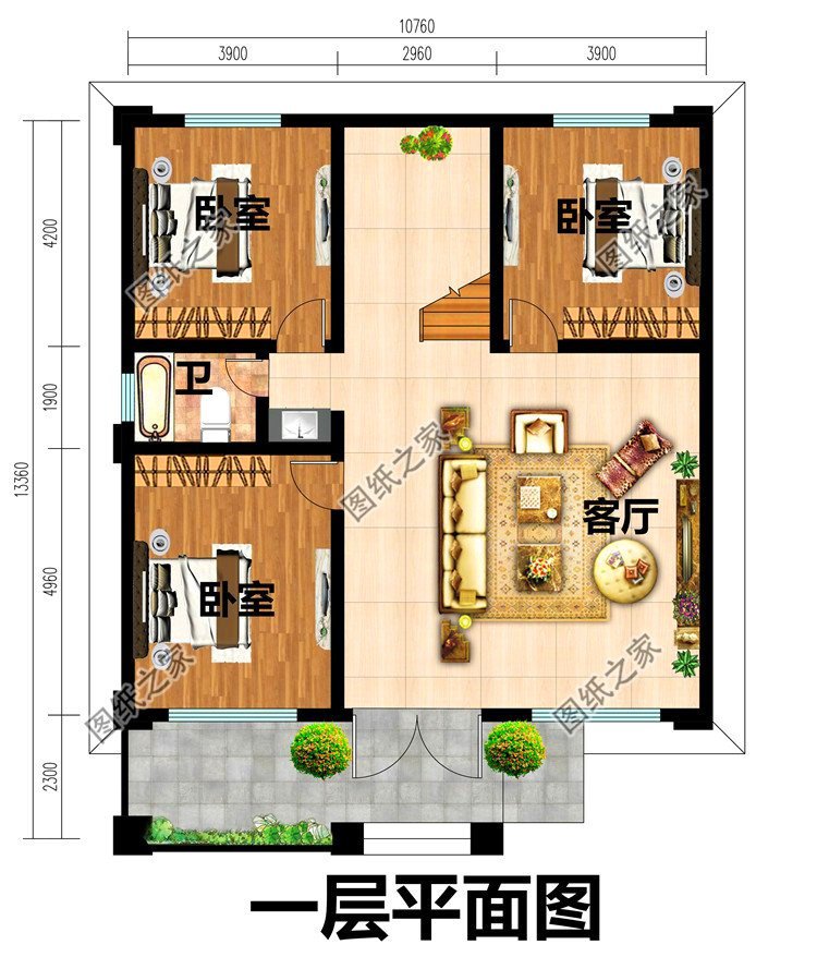 農村兩層別墅外觀圖，不知道多少人搶著建，農村建房經典戶型