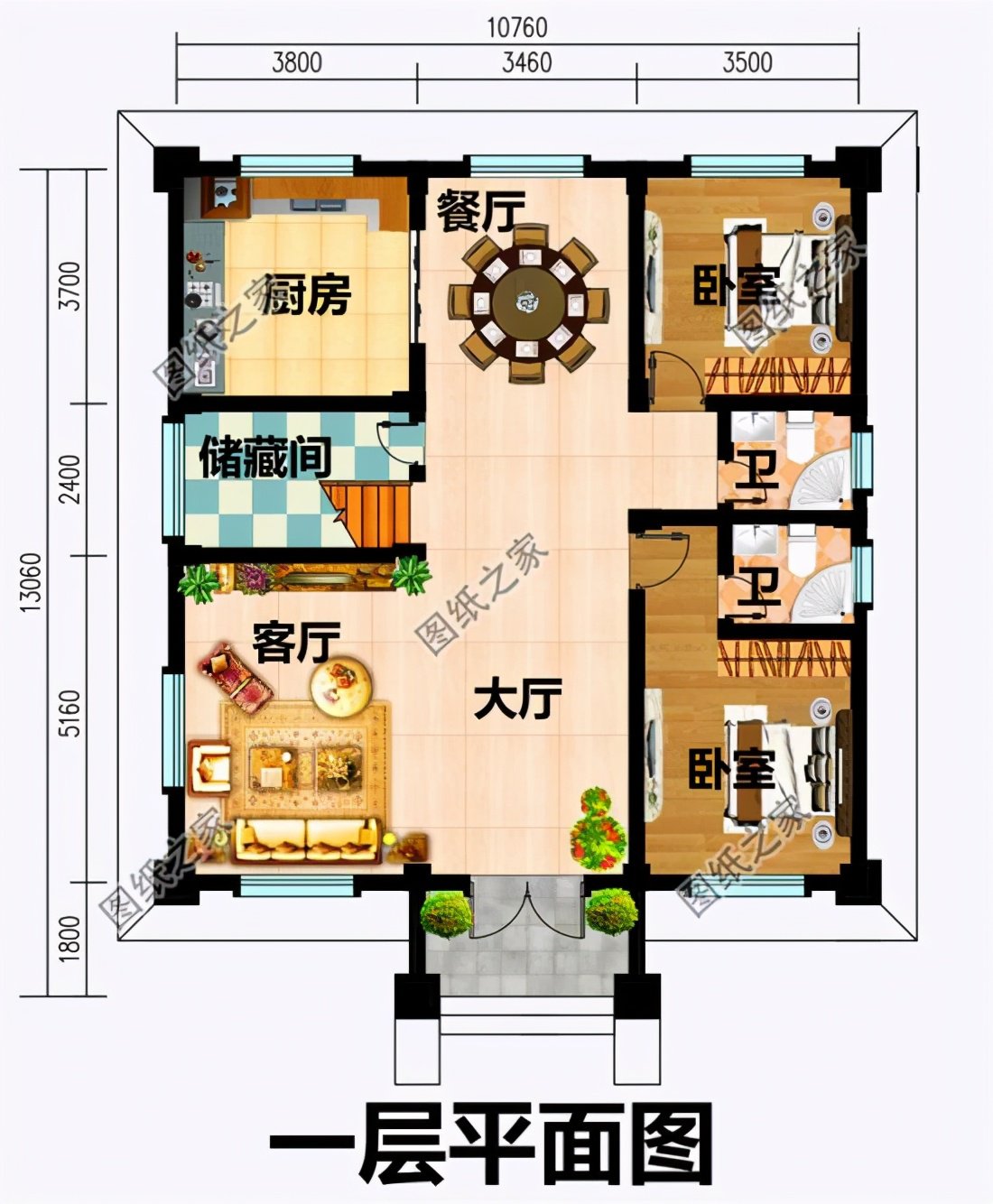 開間10米二層樓設計圖，造價經濟實惠，蓋了的人都說值