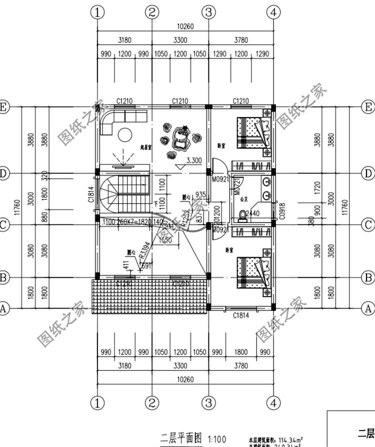 開間10米二層樓設計圖，造價經濟實惠，蓋了的人都說值