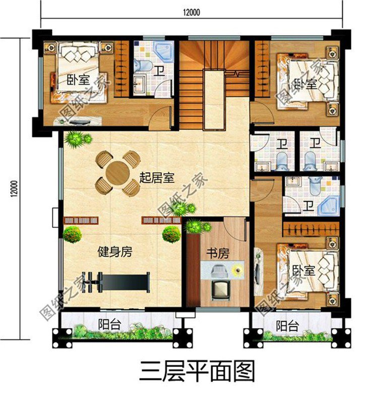 最新農村三層半別墅設計圖，美觀大氣，這真是五年內最好的投資