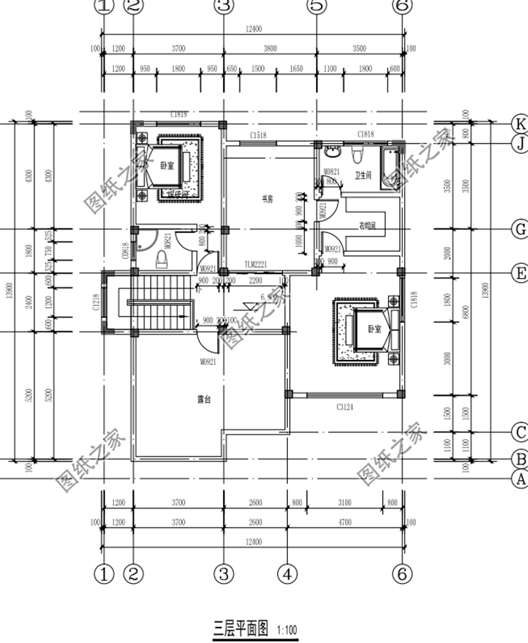 占地160平米三層別墅設計圖，這么合適的戶型不打算來一棟嗎