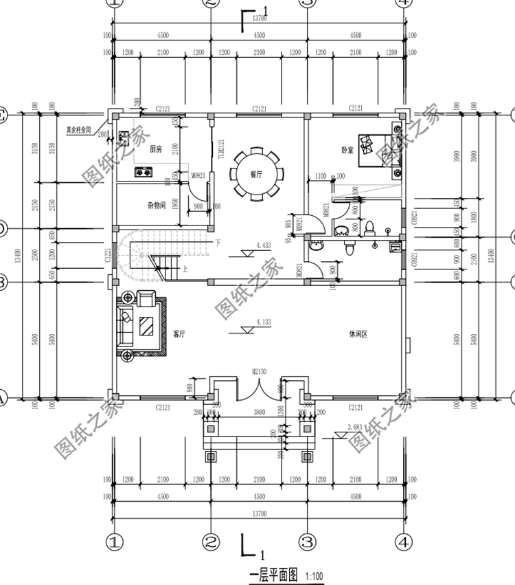 占地160平米三層別墅設計圖，這么合適的戶型不打算來一棟嗎